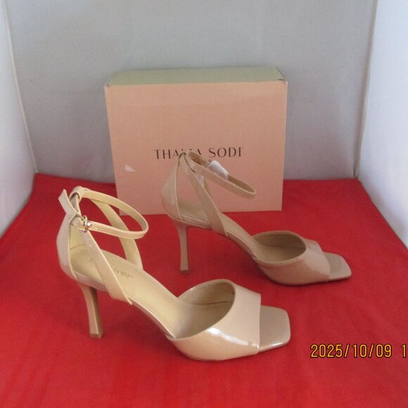 Thalia Sodi Delannie Ankle-Strap Dress Sandals $69 - US Size 11 - Nude - 1378 - Picture 1 of 12
